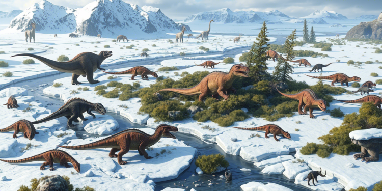 بازسازی زیستگاه دایناسورهای قطبی